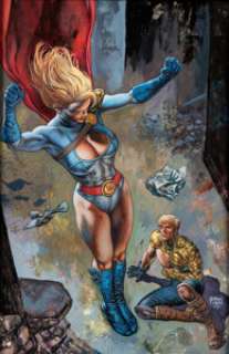 Glenn Fabry Magog #6 Cover Painting Power Girl Original Art (DC, 2009). The cover announced "Magog vs. -