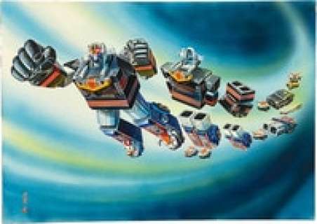 Masami Watanabe Hand-Drawn Color Illustration "Choujuu Sentai Liveman" Live Boxer | Mandarake (Big Web)