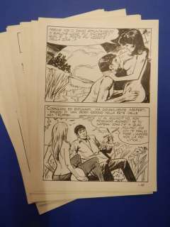 Nevio Zeccara | Hessa n. 1 - Nevio Zeccara - 15x Tavole Originali Erotiche "Esplode l’Europa!" - Page volante - Exemplaire unique - (1970) | Catawiki