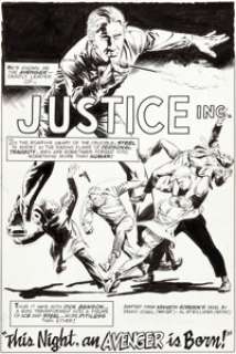 Al McWilliams Justice, Inc. #1 Complete 18-Page Story Original Art (DC Comics, 1975). The 1930s -