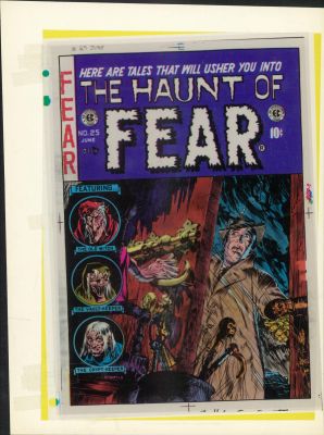 EC Library Production Material- Cover Color Key Guide, Haunt of Fear NO.25 | Russ Cochran