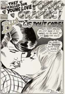 Bill Griffith Young Lust #1 Splash Page Original Art (Company and Sons, 1970). Opening page to "They -