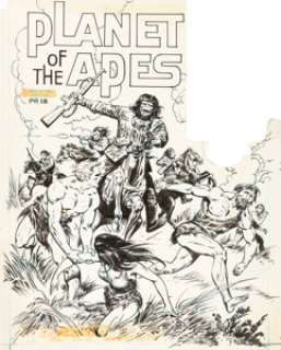 Ernie Chan (attributed), and Nestor Redondo (attributed) Planet of the Apes [Book and Record Set] #PR18 Cover and ... (Total: 21 Items)