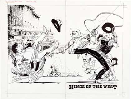 Marc Hempel and Mark Wheatley Jonny Quest #28 Wraparound Cover, Complete 26-Page Story "Kings of the West" Origina... (Total: 28 Original Art)