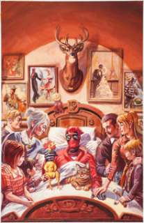 Dan Brereton Deadpool V4#15 "Death of X" Variant Cover Painting Original Art (Marvel, 2016)....