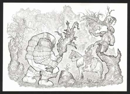 Bruno Maïorana - Illustration originale - Garulfo