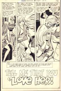 Jay Scott Pike, Vince Colletta - young romance #169 p. 1 / 16 - ‘tell me that you love her! ‘ title splash - 1971