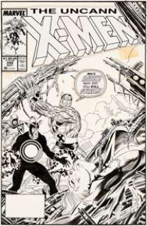 Jim Lee and Dan Green Uncanny X-Men #248 Cover Original Art (Marvel, 1989)....