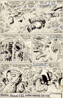 Jack Kirby and Joe Sinnott Fantastic Four #57 Sandman Page 2 Original Art (Marvel, 1966).... | Heritage