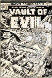 Rich Buckler and John Romita Sr. Vault of Evil #5 Cover Original Art (Marvel, 1973).... | Heritage