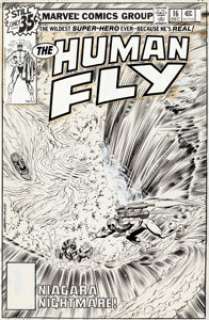  - Bob Lubbers and Bob McLeod The Human Fly #16 Cover Original Art (Marvel, 1978)....