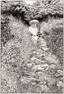  - Shigeru Mizuki GeGeGe no Kitaro (Kitaro le repoussant) Planche originale pleine page de Sunakake-Babaa (Kodansha, ...