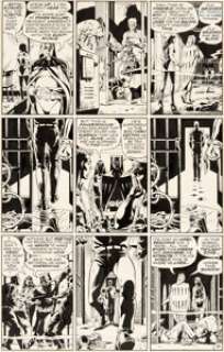  - Dave Gibbons Watchmen #8 Story Page 18 Rorschach and Nite Owl Original Art (DC, 1987)....