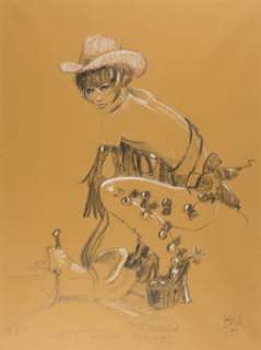  - Olivia (Olivia de Berardinis) - Julie Strain Illustration Original Art (2002)....