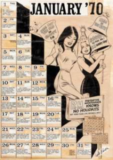 Will Eisner PS: The Preventive Maintenance Monthly Single-Page Calendar Original Art (Dept. of the Army/LOGSA, 197... | Heritage