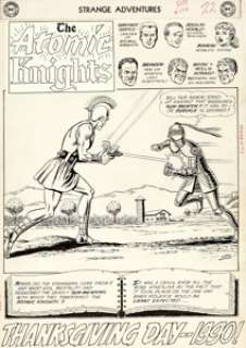 Murphy Anderson Strange Adventures #132 Complete 9-Page Story The Atomic Knights Original Art (DC, 1961).... (Total: 9 Original Art) | Heritage