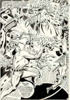 Don Heck and George Roussos (as George Bell) The Avengers Annual #1 Splash Page 45 Original Art (Marve... | Heritage