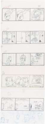 Jim Davis Garfield Daily Comic Strip Preliminary Original Art Group of 200 (United Feature Syndicate, 1992).... (Total: 200 Original Art) | Heritage