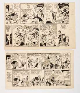 Lot 46 - Billy Bunter: two original artworks by Charlie Pease for Knockout (17…