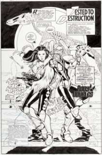 Joe Phillips and Jasen Rodriguez Body Doubles #1 Splash Page 1 Original Art (DC Comics, 1999)....