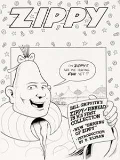 Bill Griffith Zippy Stories Cover Original Art (Last Gasp, 1984). Griffith‘s Zippy the Pinhead, inspired -