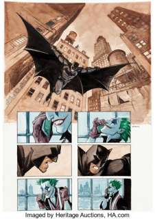 Enrico Marini Batman: The Dark Prince Charming #2 Story Page 33 Original Art (DC, 2018).  The European art -