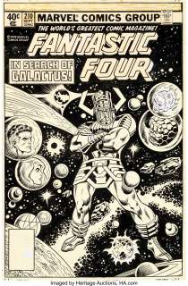 Keith Pollard and Frank Giacoia Fantastic Four #210 Cover Galactus Original Art (Marvel, 1979)....