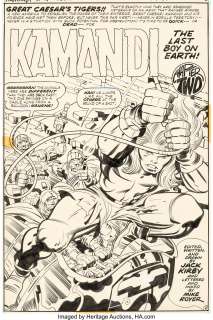 Jack Kirby and Mike Royer Kamandi, the Last Boy on Earth #4 Splash Page 5 Original Art (DC Comics, 1973)....