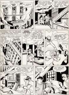 Paul Reinman All-American Comics #89 Unpublished Page 8 Green Lantern Original Art (DC, 1949). Slated for -
