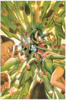 Alex Ross Black Terror #7 Cover Original Art (Dynamite, 2008)....