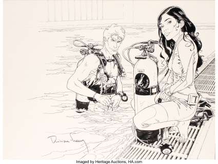 Philippe Francq Largo Winch, Retour Ã  -33 Mètres Illustration Originale (Nemo 33, Bruxelles, 2014).... | Heritage