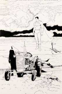 Dave Taylor and Robert Campanella Batman & Superman World‘s Finest #7 Couverture Originale (DC, 1999)....