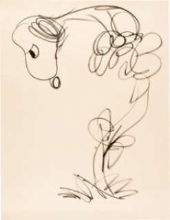 Charles Schulz - Snoopy as Fierce Vulture Sketch Original Art (c. 1965). A large, fluid sketch, done for one of -