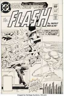 Carmine Infantino and Dick Giordano - The Flash #309 Cover Original Art (DC, 1982).