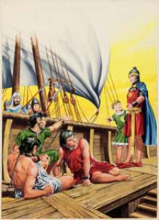 Mario Caria - Prince Valiant #1 Couverture Originale (Editoriale Cochrane Chile, 1965). Mario Caria Prince Valiant #1 Original Art Cover (Editoriale Cochrane Chile, 1965).