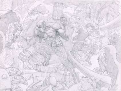 Clark, Scott - Scott Clark - Hellboy Illustration Original Art (2009)....