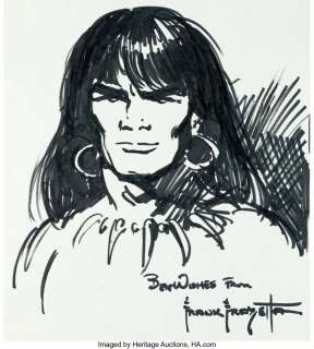 Frazetta, Frank | Frank Frazetta Conan Illustration Original Art (undated).... | Heritage