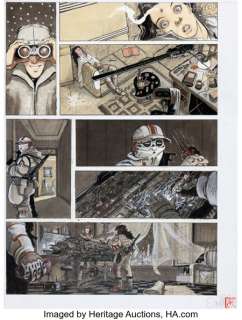 Serge Pellé Orbital, Cicatrices #1 Story Page 14 Original Art (Dupuis, 2006)....
