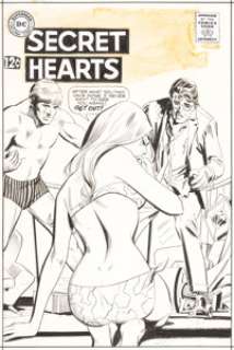 Dick Giordano - Secret Hearts #132 Cover Original Art (DC, 1968)....