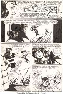 Mike Sekowsky and Sid Greene - Justice League of America #60 Story Page 7 Batgirl Original Art (DC, 1968)....