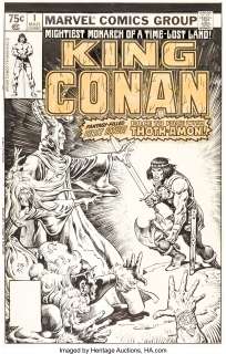 Buscema, John | John Buscema and Ernie Chan King Conan #1 Cover Original Art (Marvel, 1980).... | Heritage