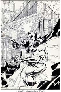 Lee, Jim | Jim Lee and Scott Williams Batman: Black and White #1 Cover Original Art (DC, 1996).... | Heritage