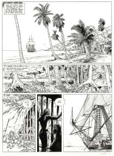 Patrice Pellerin | L’Epervier, Archives Secrètes, planche originale à l’encre de chine pour cet album paru en 2006 chez Dupuis. | Septimus