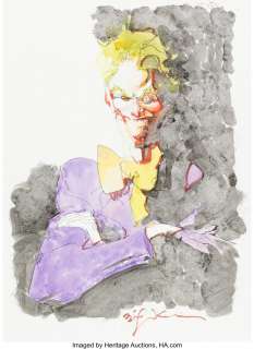 Sienkiewicz, Bill | Bill Sienkiewicz Joker Illustration Original Art (Undated). ... | Heritage