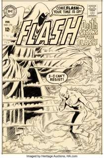 Infantino, Carmine | Carmine Infantino and Murphy Anderson Flash #176 Cover Original Art (DC, 1968).... | Heritage