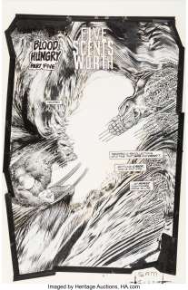 Kieth, Sam | Sam Kieth Marvel Comics Presents #89 Wolverine Splash Page 3 Original Art (Marvel, 1991).... | Heritage