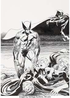 Bogdanove, Jon - Jon Bogdanove and Terry Austin Fantastic Four vs. X-Men #2 Cover Original Art (Marvel, 1987)....