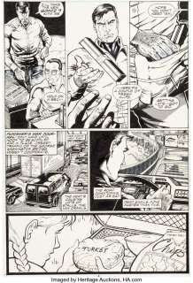 Potts, Carl - Carl Potts and Jim Lee The Punisher War Journal #1 Story Page 4 Original Art (Marvel, 1988)....