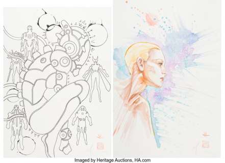 Mack, David - David Mack We Live: Age of the Palladions #1 Variant Cover Original Art (AfterShock Comics, 2022)....