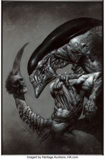 Bisley, Simon - Simon Bisley Dark Horse Presents: Aliens (nn) Trade Paperback Collection Cover Painting Original Art (Dark Horse, ...